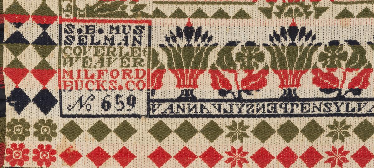 2011.0022 Bedcover, detail 1