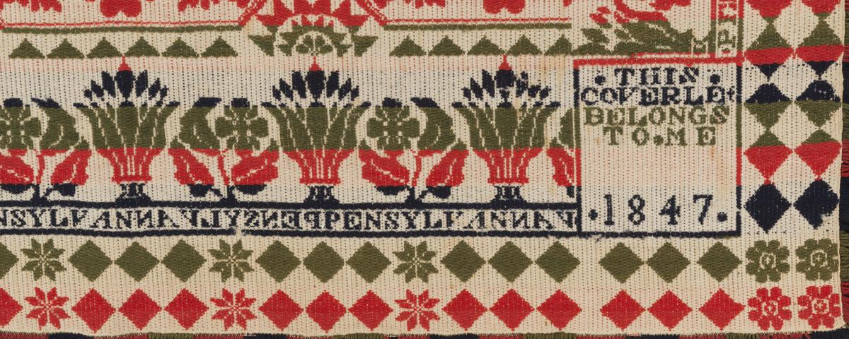 2011.0022 Bedcover, detail 3