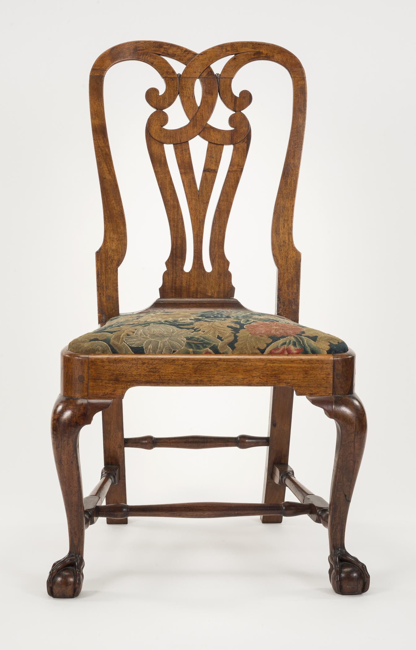 1959.0083.002 Chair, 1969.5687 A Slip seat cover, B Slip seat, view 1