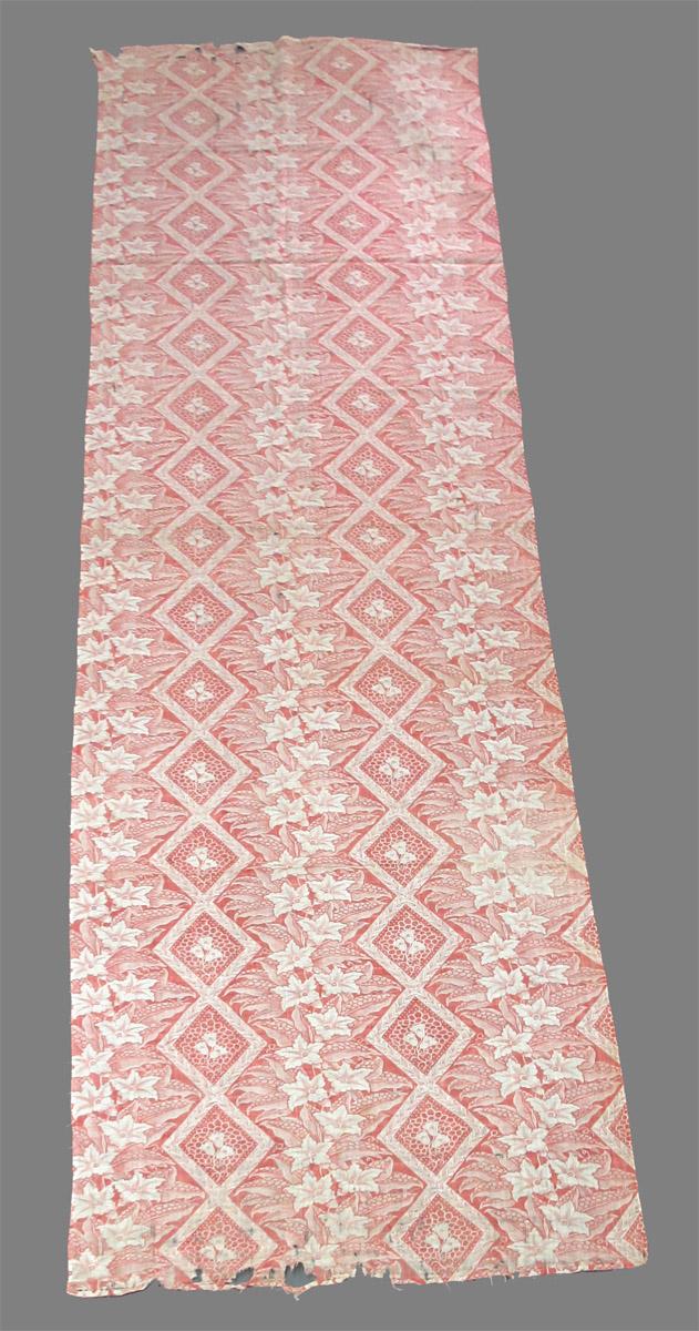 1961.0107.005 A textile, printed obverse