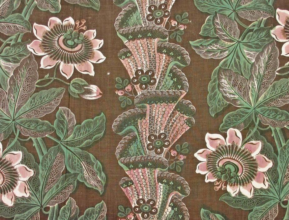 T1247 Textile, printed, partial design repeat