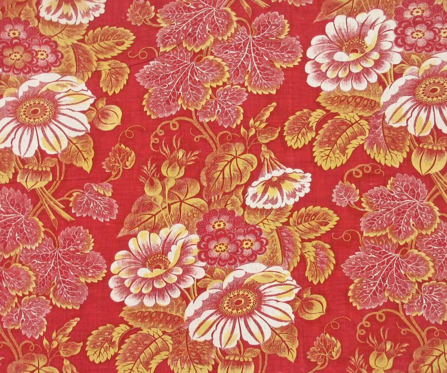 T1248 Textile, printed, partial design repeat