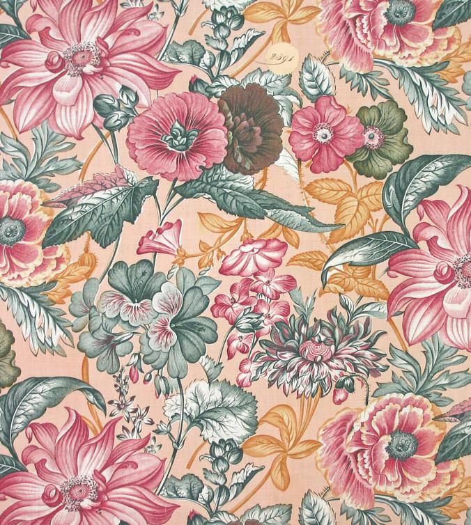T1259 textile, printed design repeat