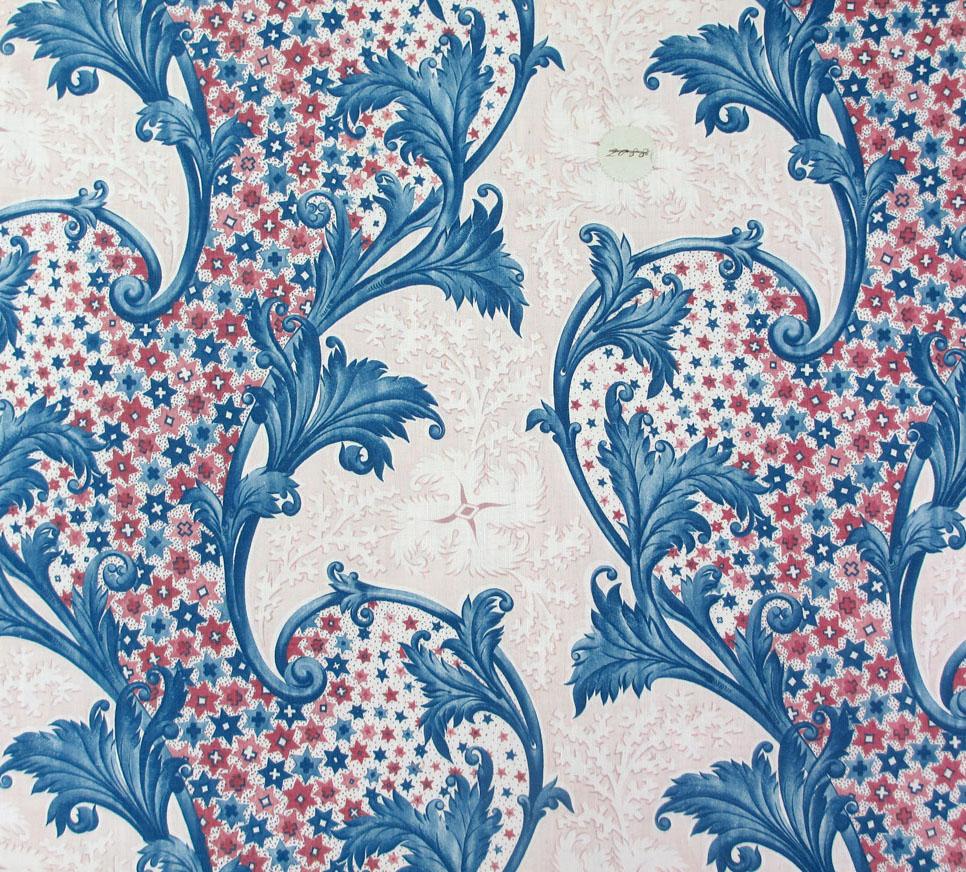 T1267 textile, printed design repeat