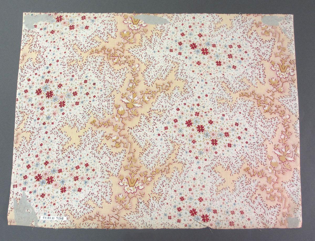 1959.0084.030 Textile, printed reverse