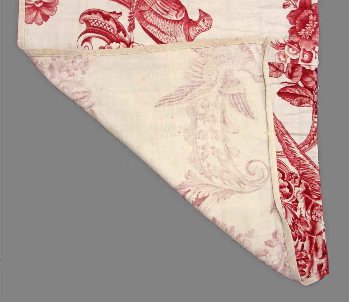 1966.0104.004 textile, printed folded corner