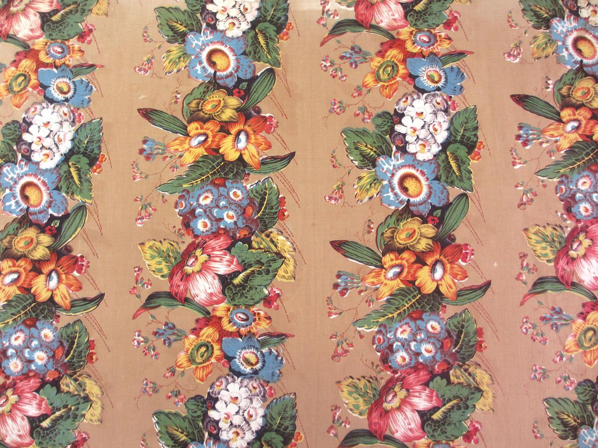 T1272 textile, printed design repeat