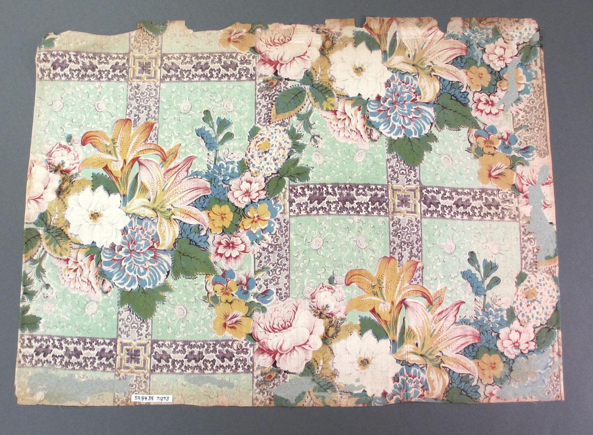 1959.0084.035 Textile, printed reverse