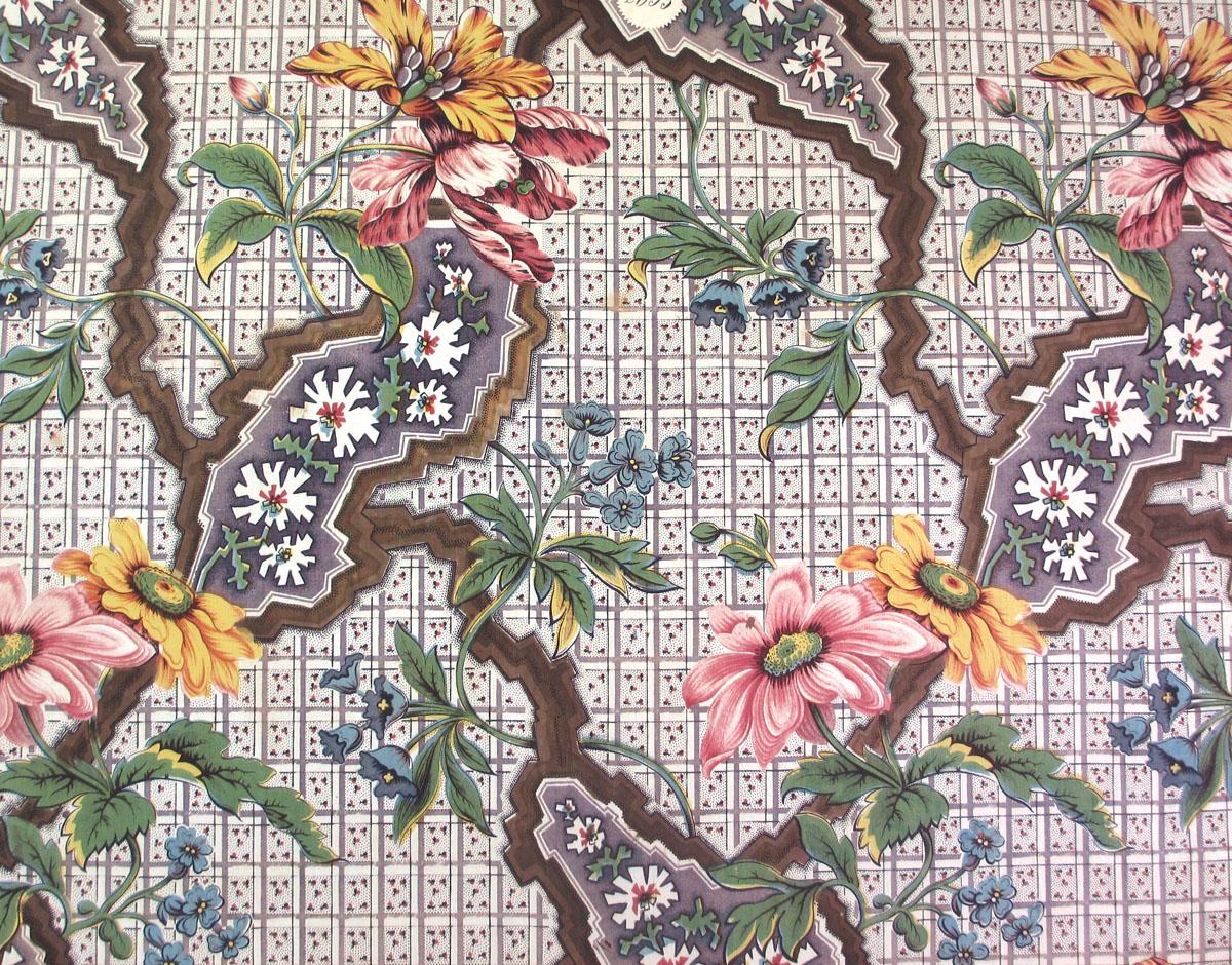 T1274 textile, printed design repeat