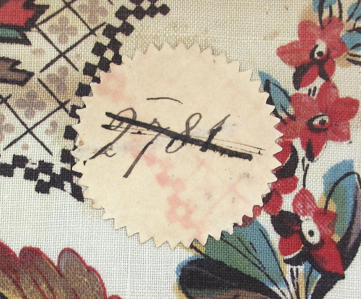 1959.0084.039 Textile, printed label