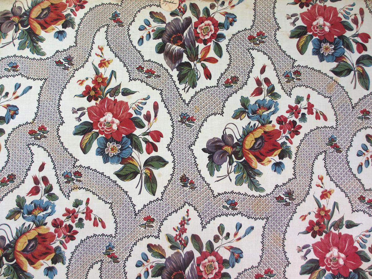 T1276.2 textile, printed design repeat