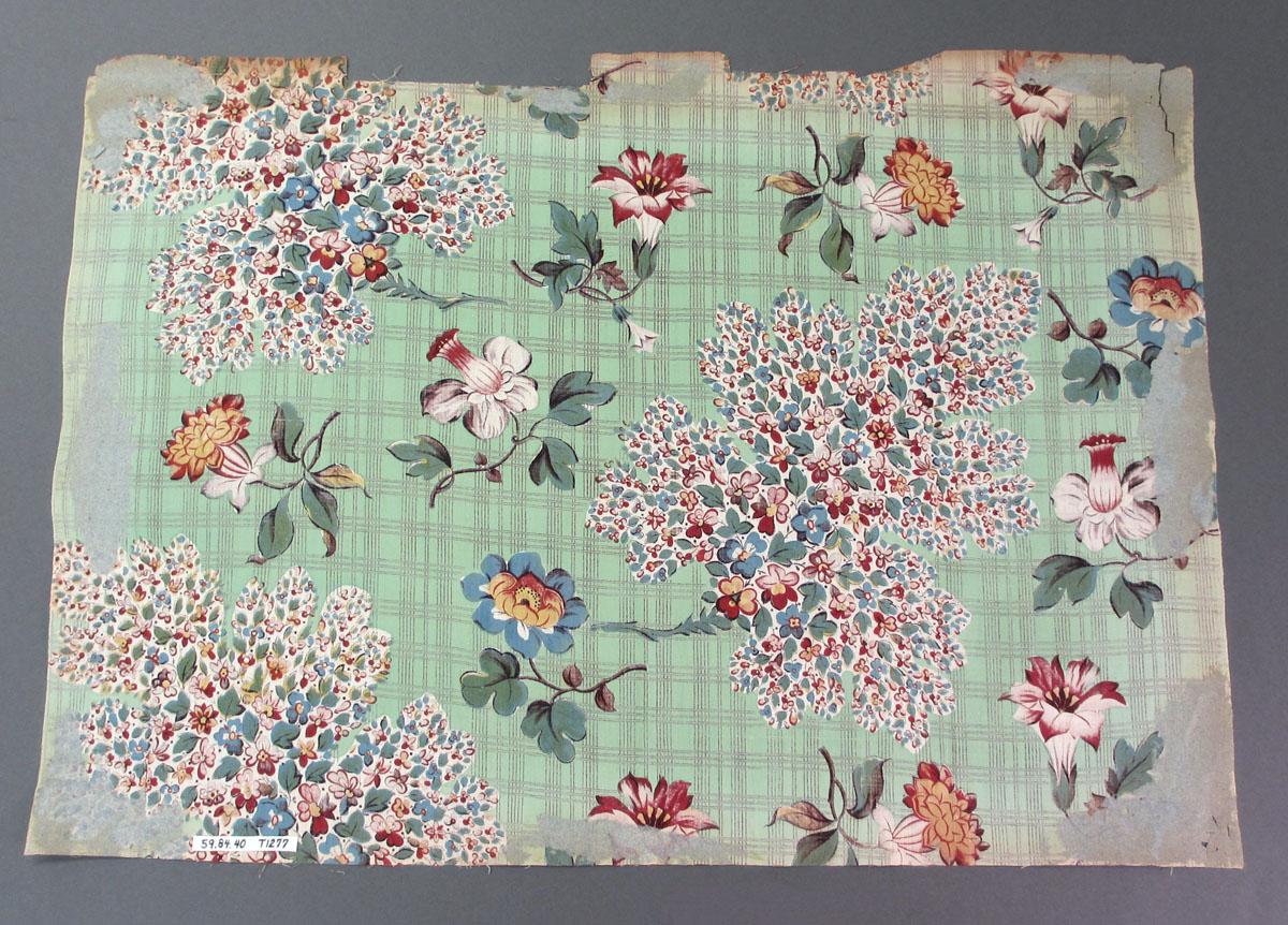 1959.0084.040 Textile, printed reverse