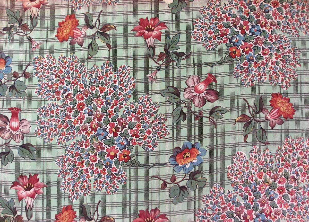 T1277 textile, printed design repeat