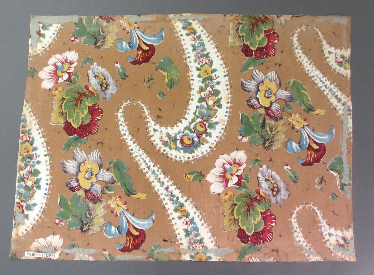 1959.0084.046 Textile, printed reverse
