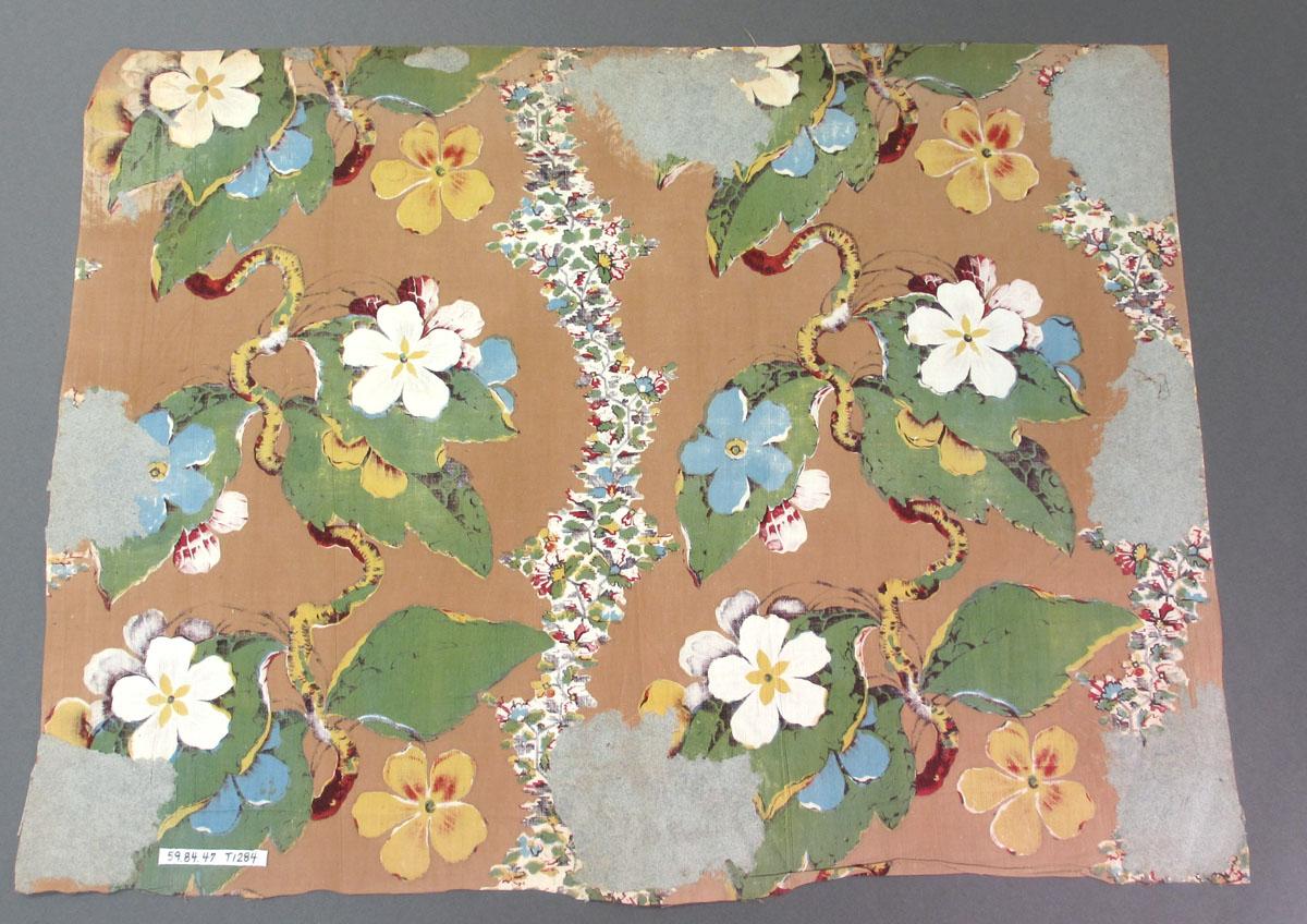 1959.0084.047 Textile, printed reverse