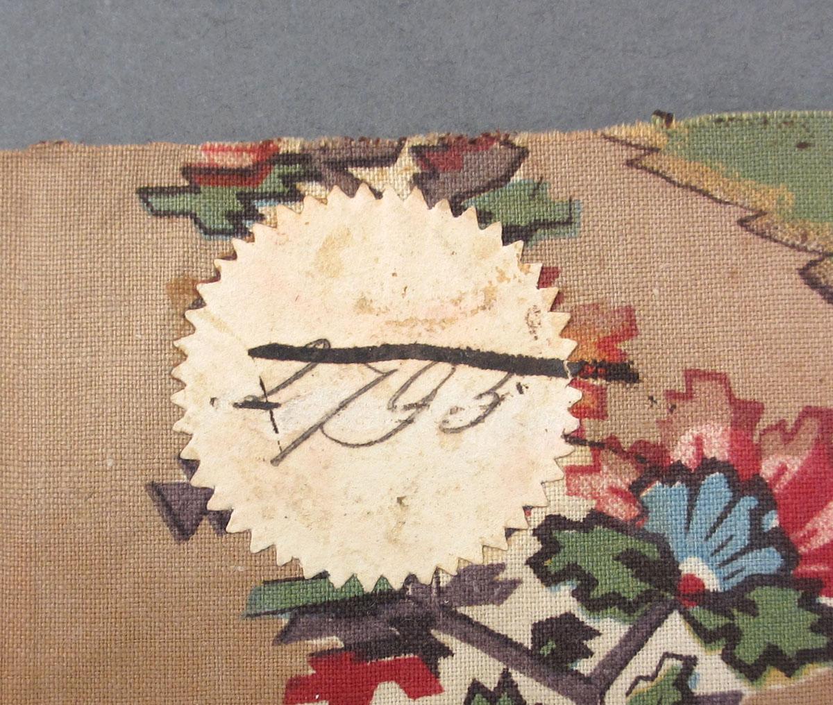 1959.0084.047 Textile, printed label