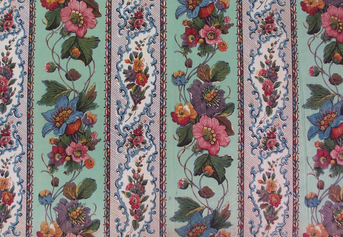 T1286 textile, printed design repeat