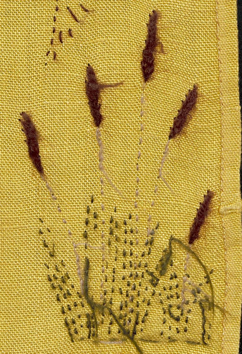 2011.0047.005.006 Place Mat, Verso Detail 3