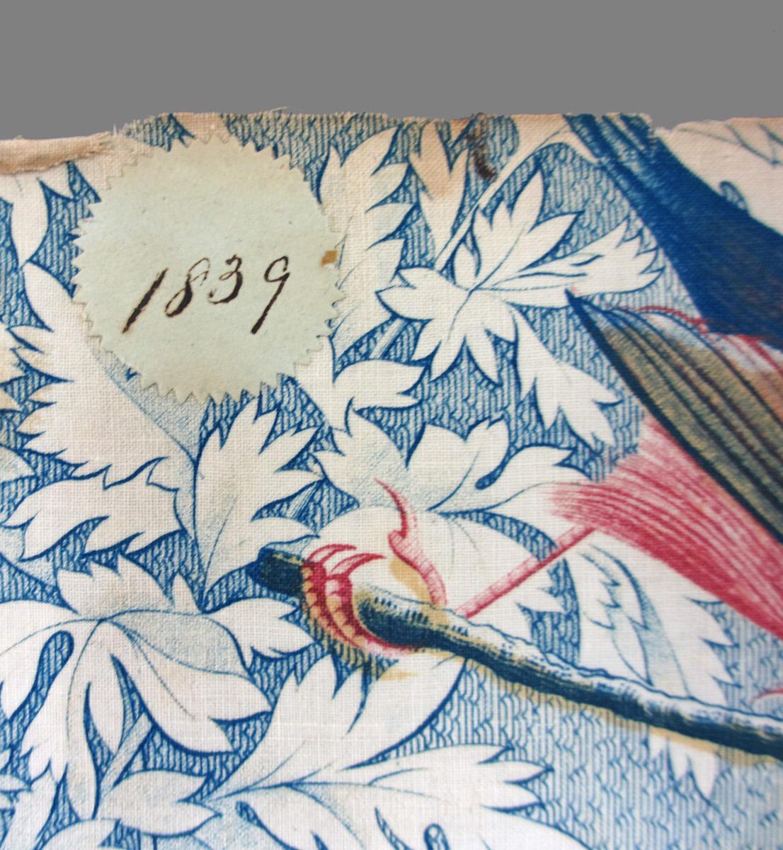 1959.0084.054 textile, printed detail 2