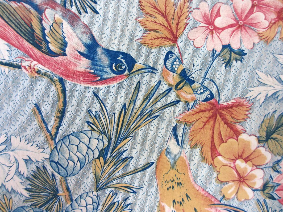T1093 textile, printed design repeat