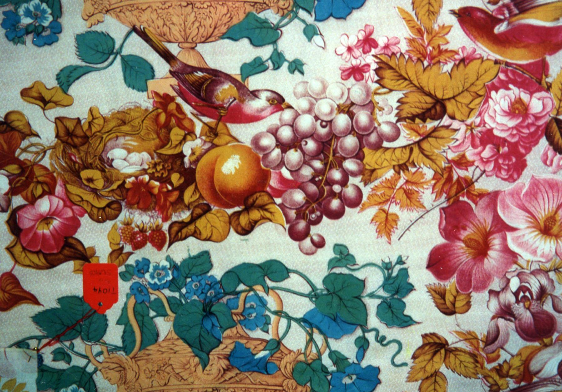 T1094 textile, printed design repeat