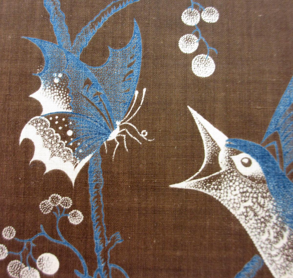 T1095 Textile, printed, partial design repeat