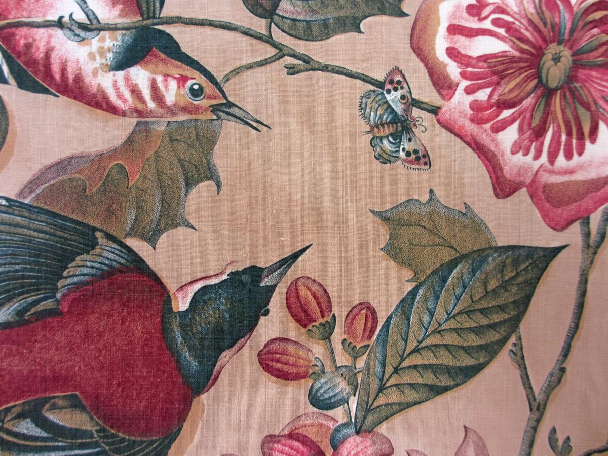 T1098 Textile, printed, partial design repeat
