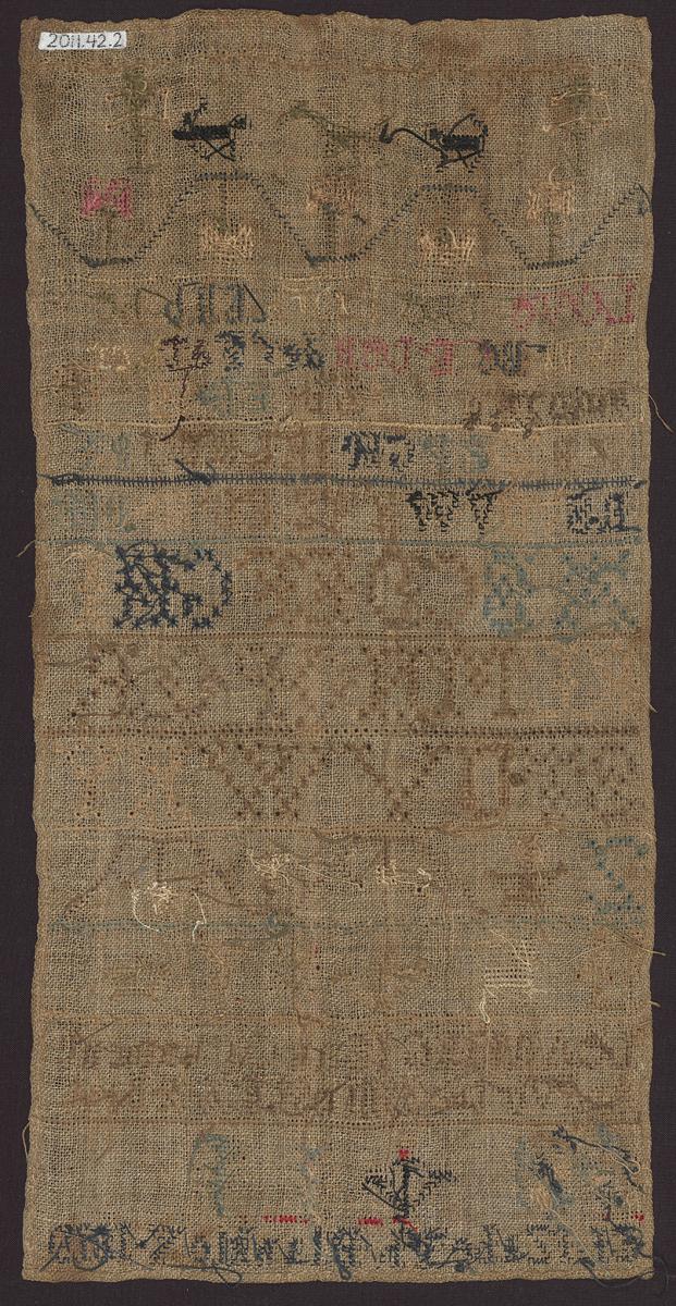 2011.0042.002 Sampler, Verso