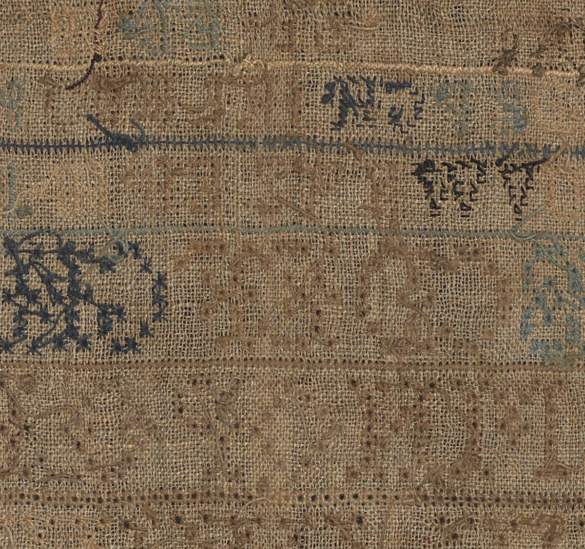 2011.0042.002 Sampler, Verso Detail