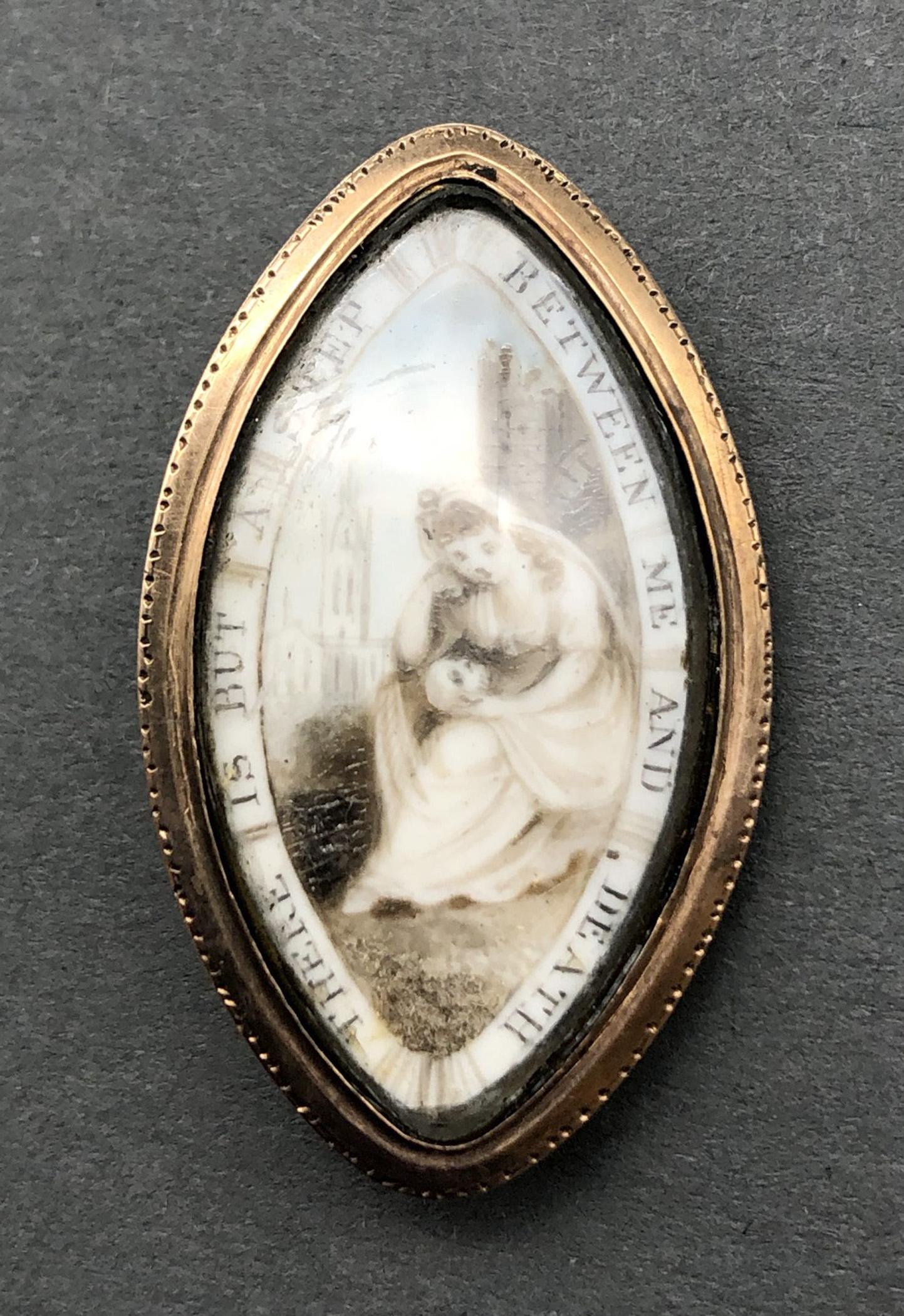 2011.0043.001 Brooch, Mourning brooch or pin, view1
