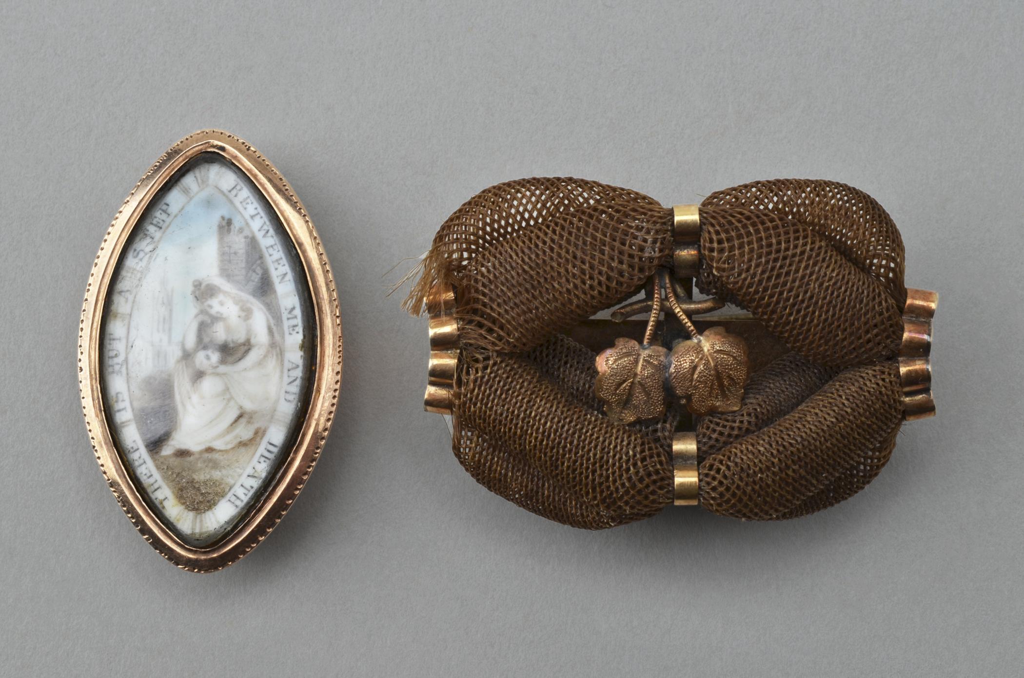 2011.0043.001 Mourning brooch, 2011.0043.002 Brooch