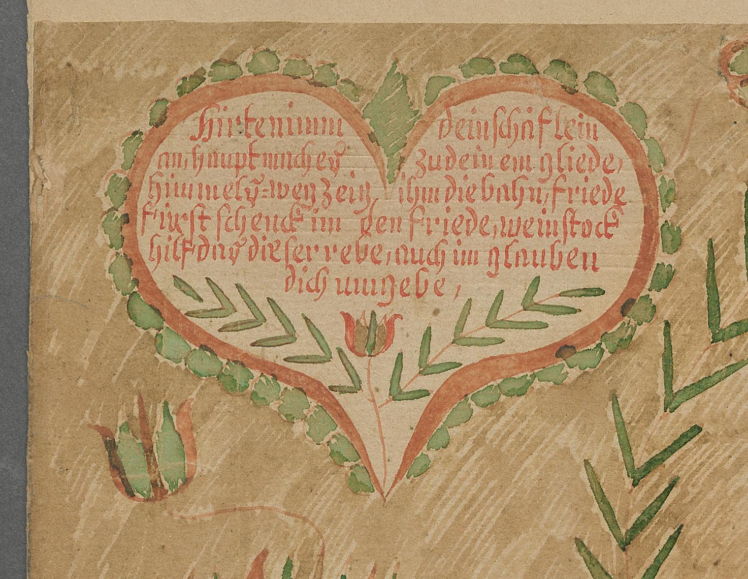 2013.0031.001 A Fraktur, detail 1