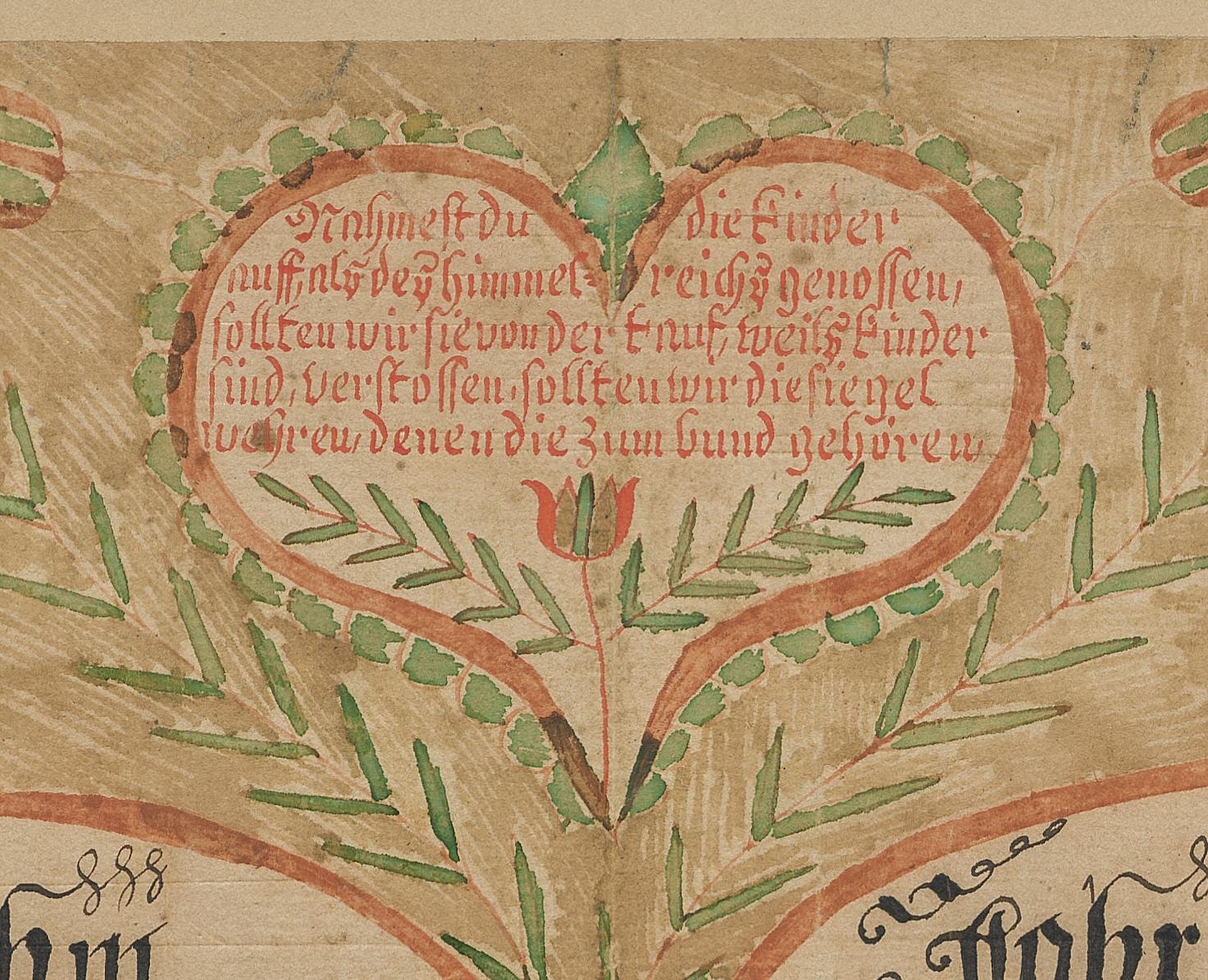 2013.0031.001 A Fraktur, detail 2