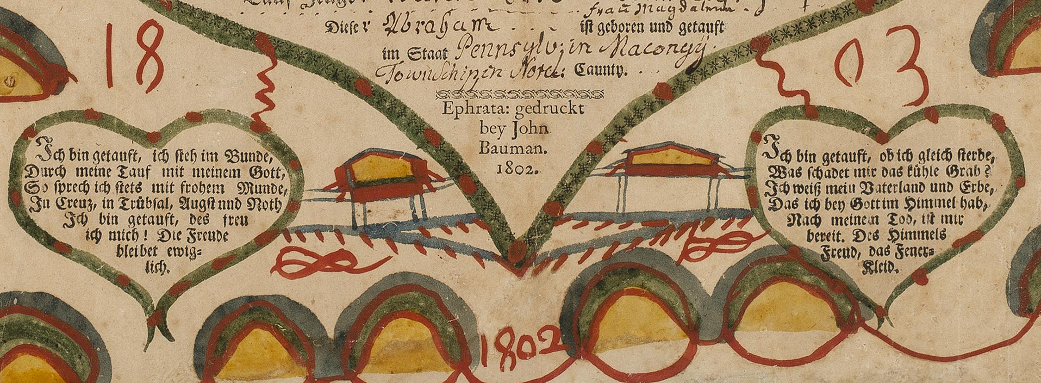 2013.0031.006 A Fraktur, detail 2