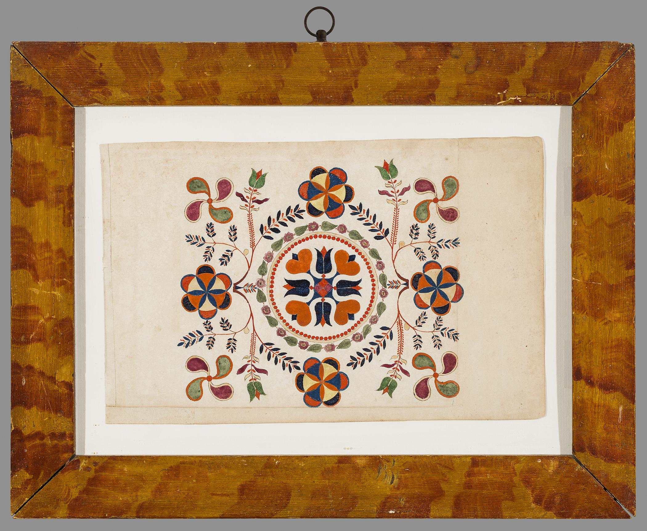 2013.0031.008 A Fraktur, B Frame, view 1