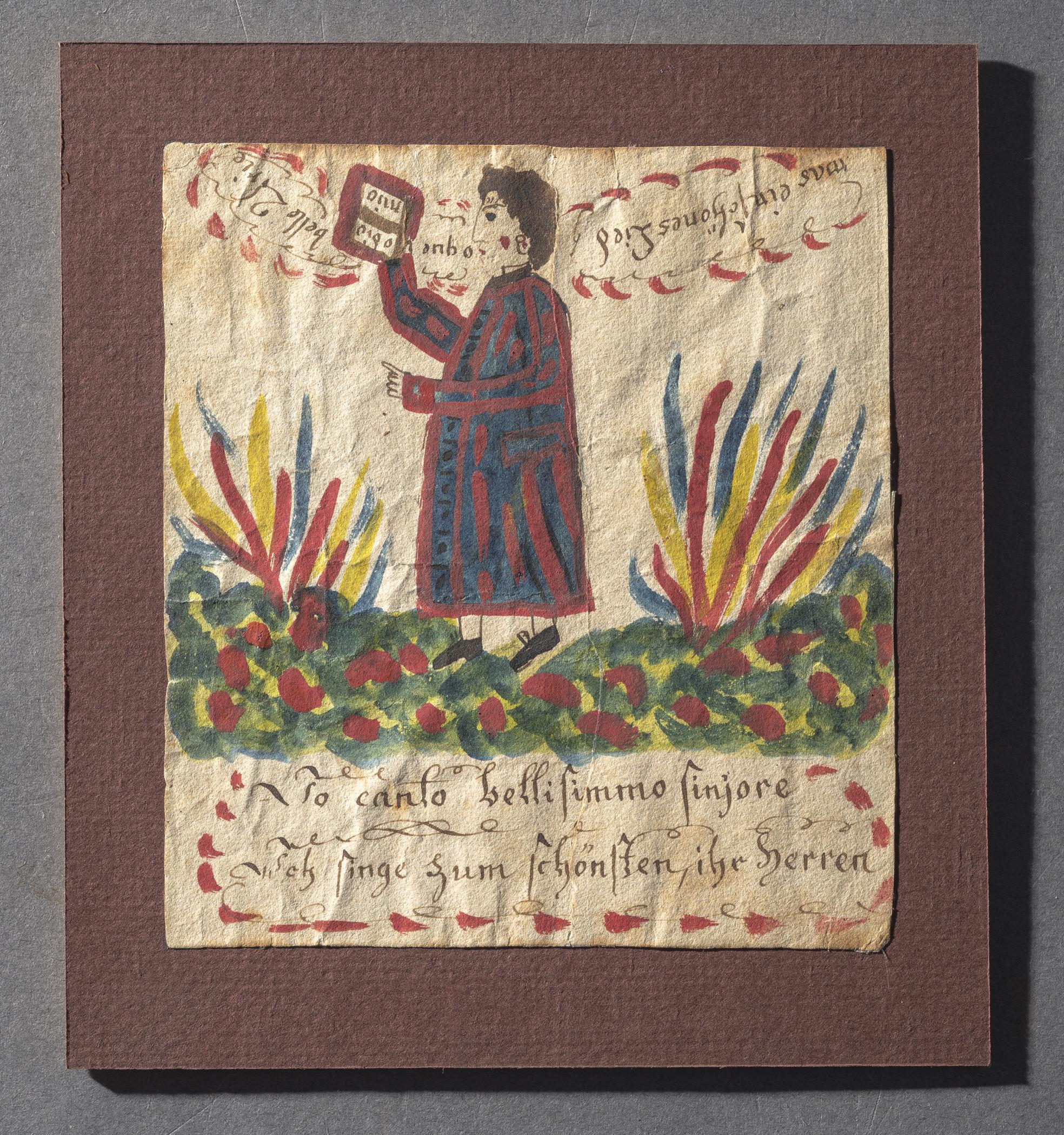 2013.0031.019 A Fraktur, view 2, raking light