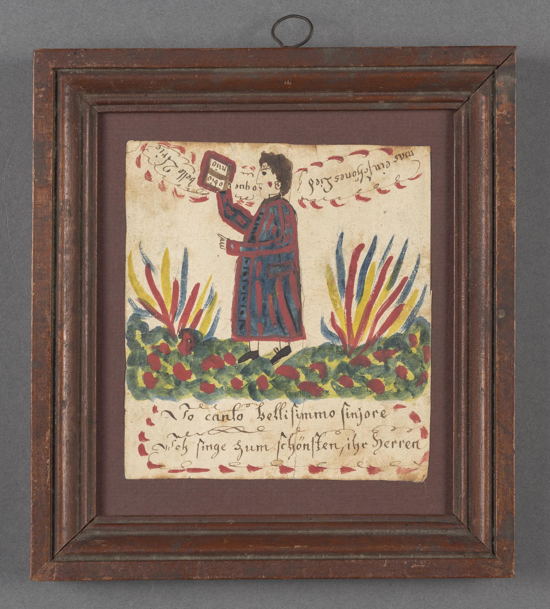 2013.0031.019 A Fraktur, B Frame, view 1