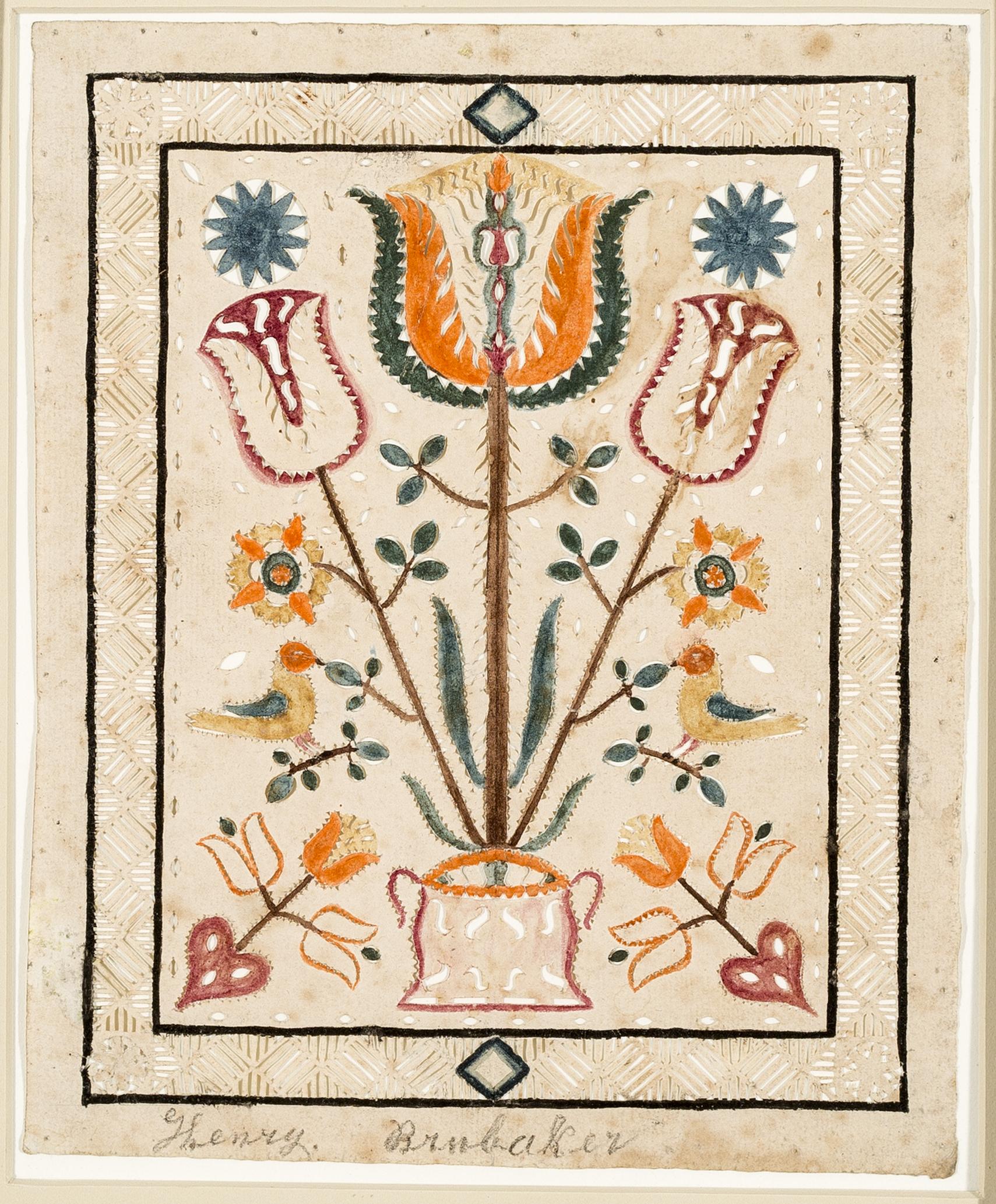 2013.0031.020 A Fraktur, view 1