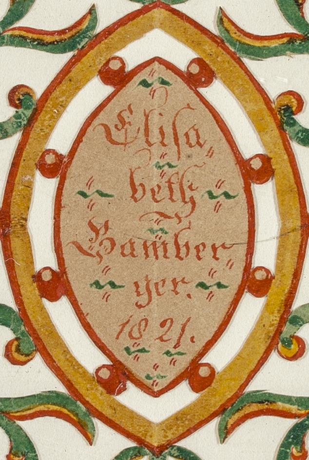 2013.0031.021 A Fraktur, detail 1