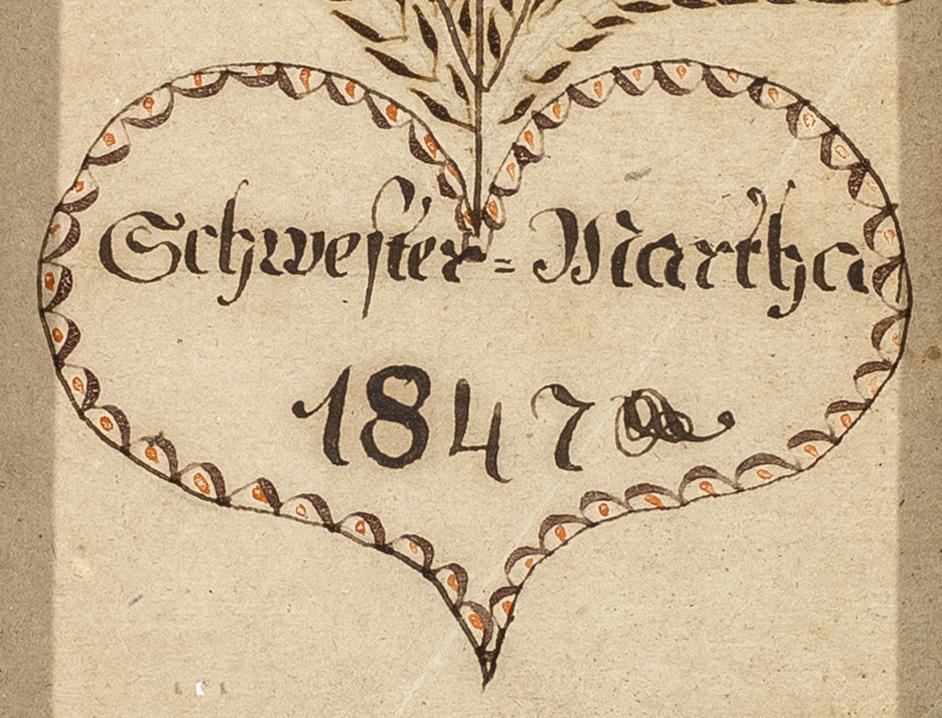 2013.0031.025 A Fraktur, detail 1