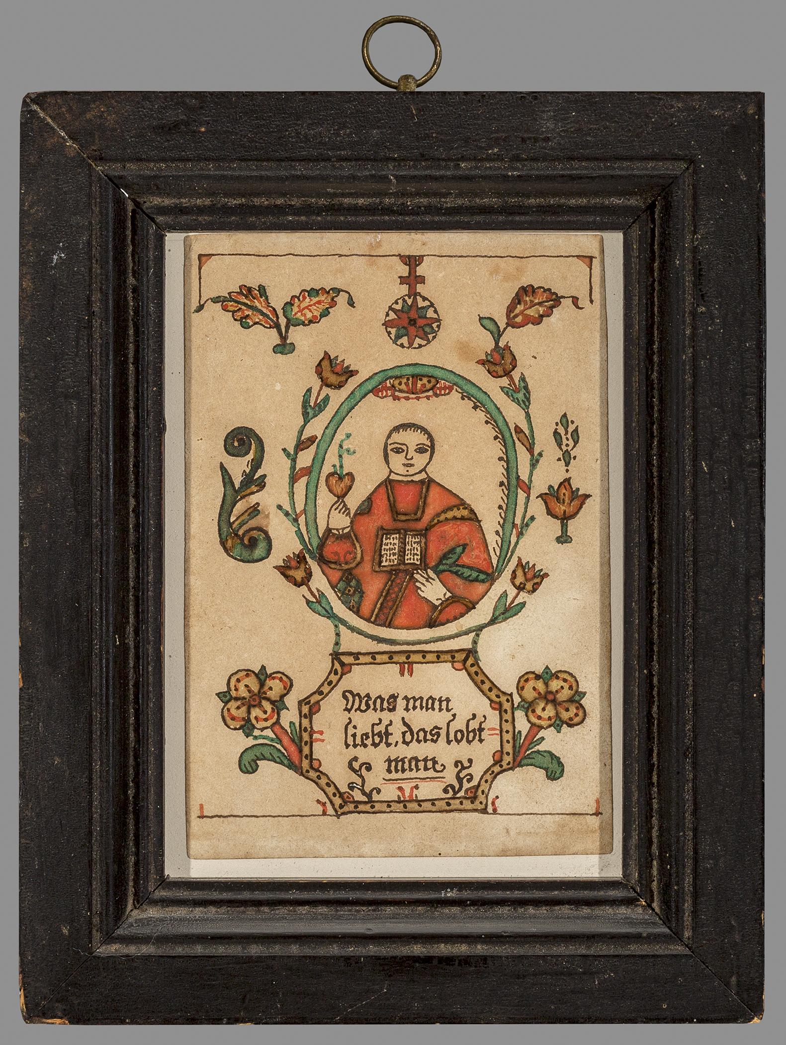 2013.0031.026 A Fraktur, B Frame, view 1