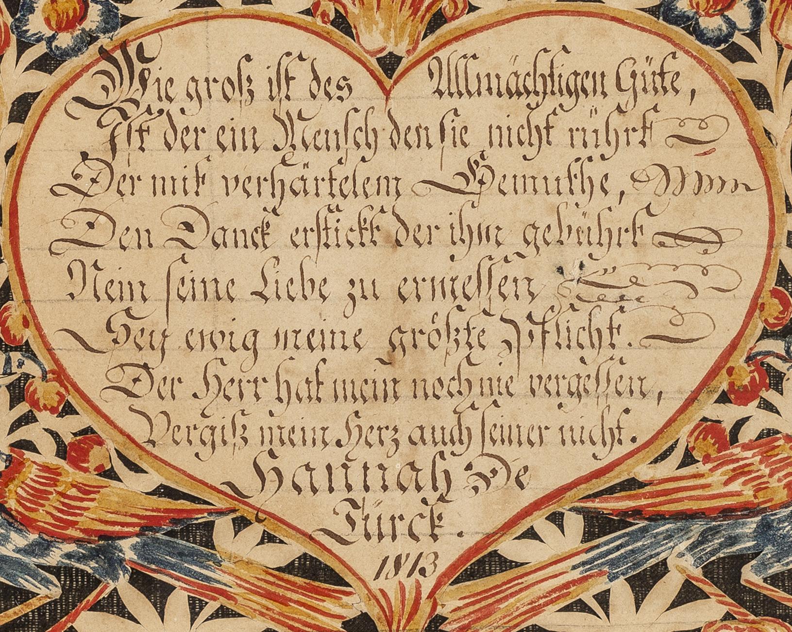 2013.0031.030 A Fraktur, detail 1