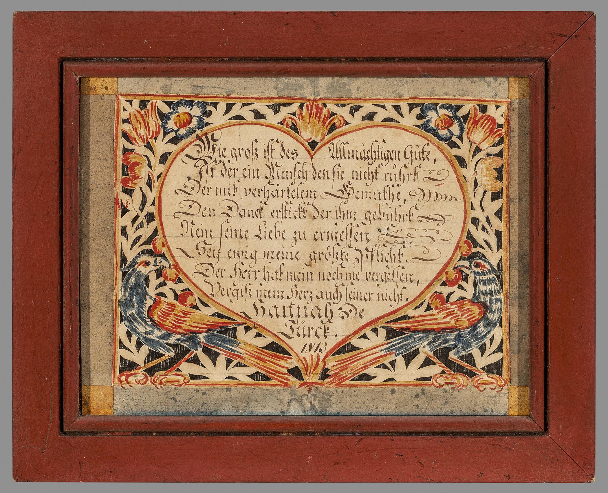 2013.0031.030 A Fraktur, B Frame, view 1