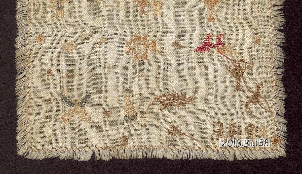 2013.0031.138 Sampler, Verso Detail 2