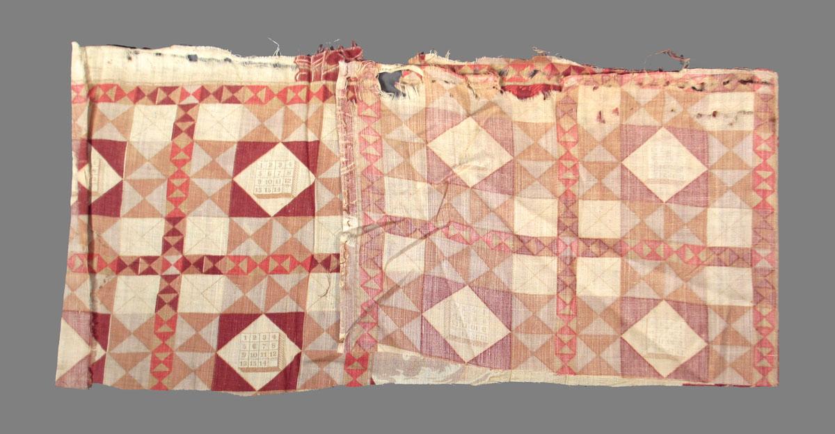 1958.0089.001 B textile, printed folded corner