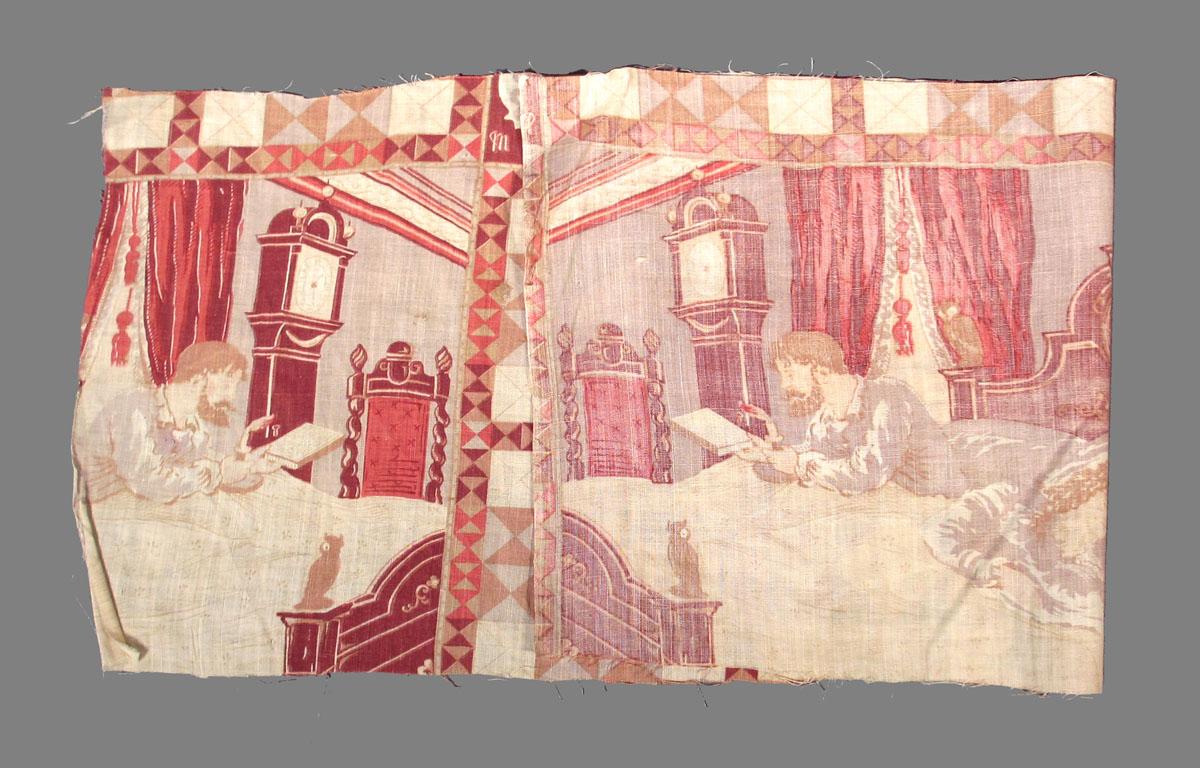 1958.0089.001 C textile, printed folded corner