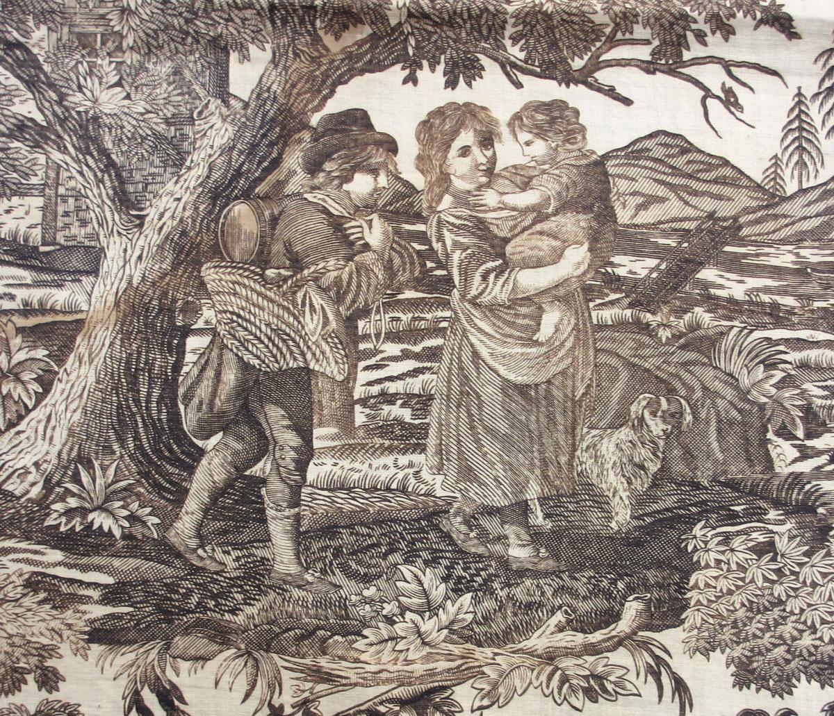 1959.0086 textile, printed detail 2