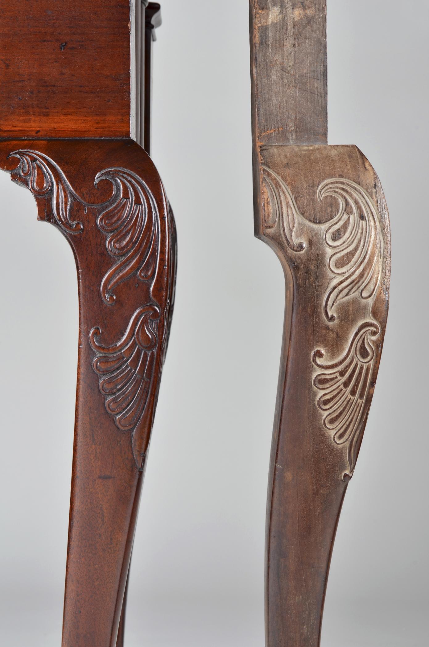 1958.2148 Table, 2012.0009.002 Leg, detail 1
