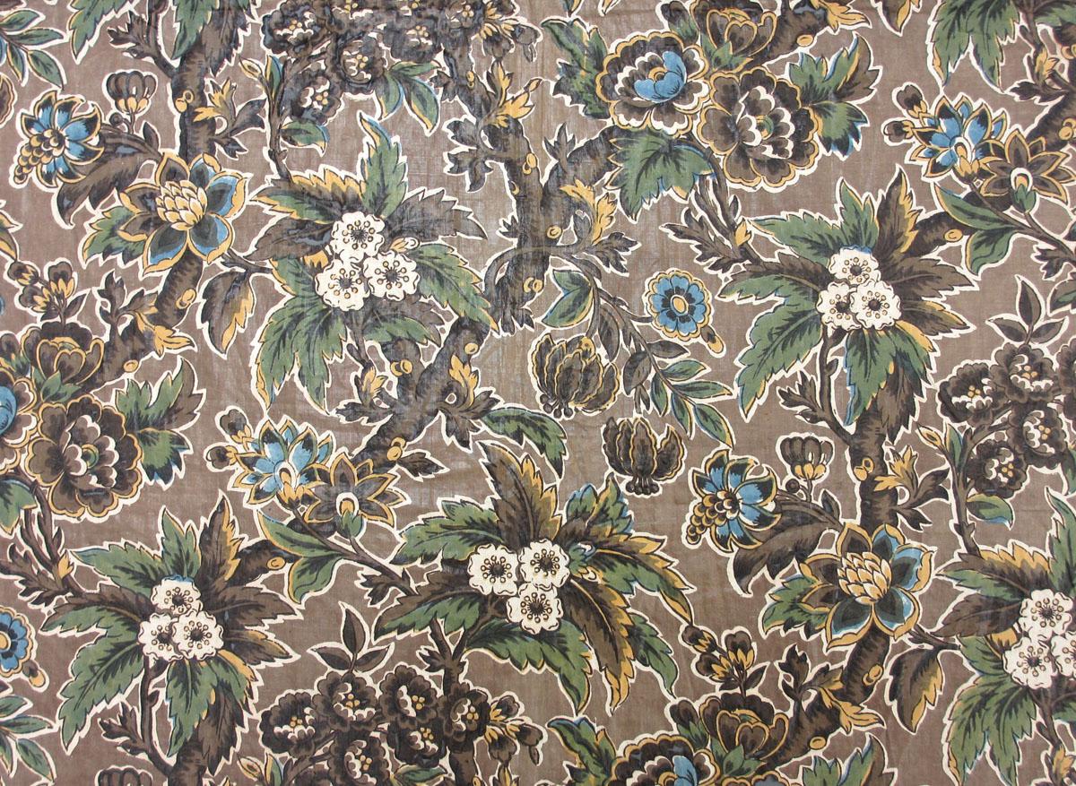 T407 Textile, printed, design repeat