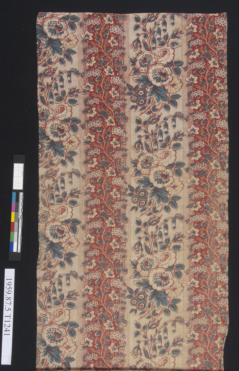 1959.0087.005 Textile, printed, detail 1